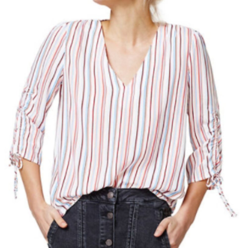 Esprit Striped Self-Tie Blouse